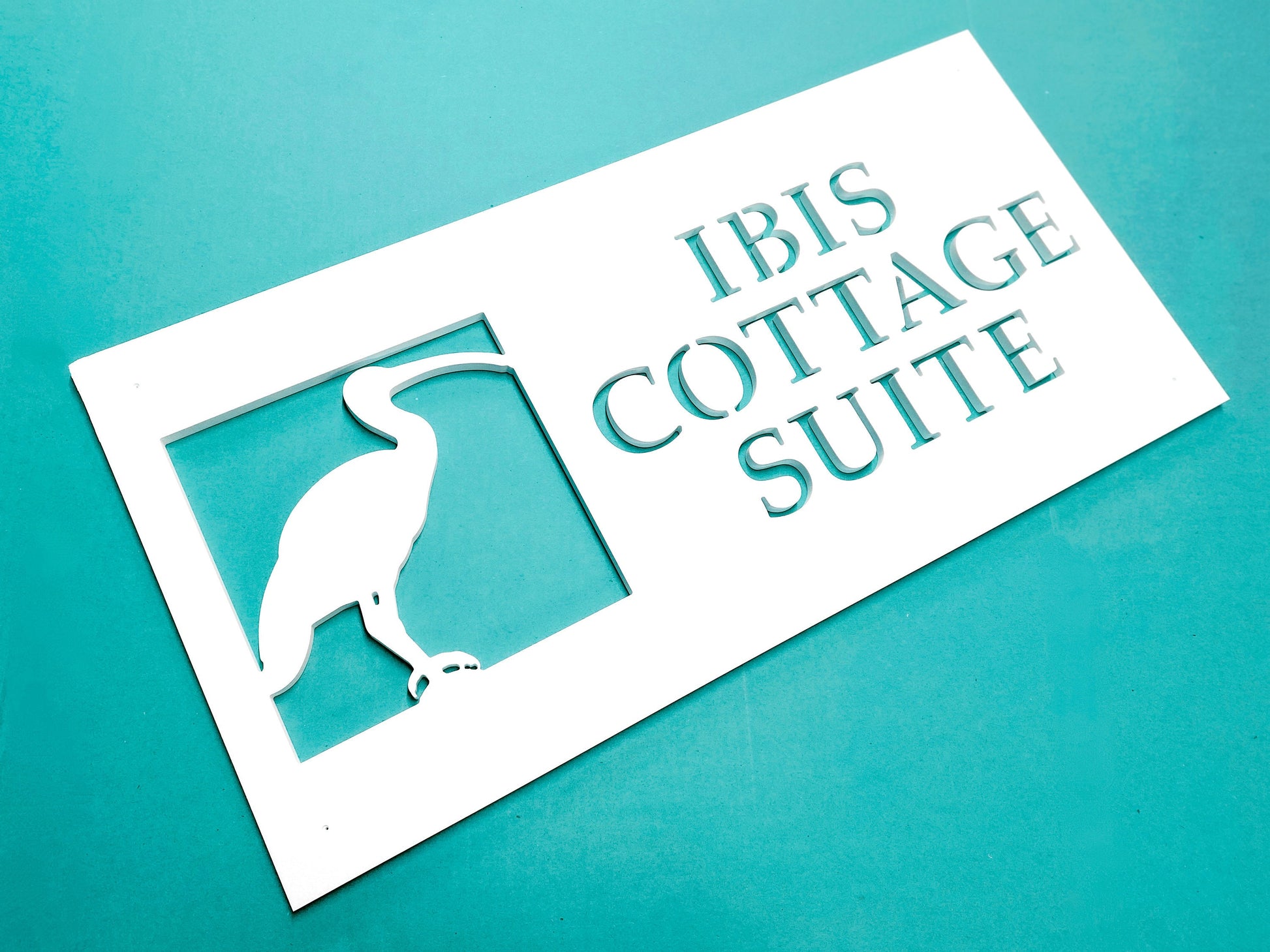 Custom Ibis Bird House Name Sign, Personalized Home Name for Beach House, Outdoor Coastal Home Decor, Sea Marsh Bird, Weatherproof Sign