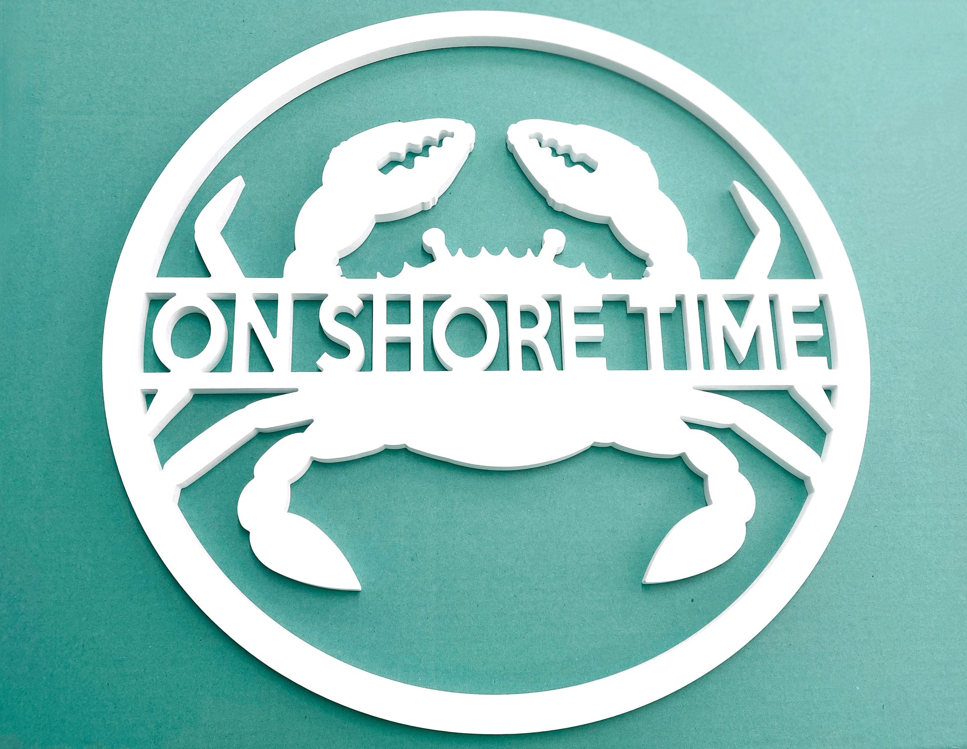 Crab Door Hanger, Weatherproof Crab Wreath, Beach House Outdoor Wall Art, Summer Coastal Decor, Maryland Crab Sign, Exterior Home Decor