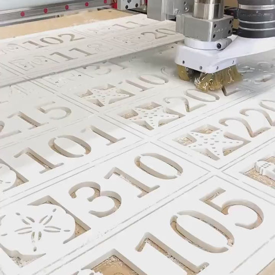 Coastal Address Sign: Heron Birds, Weatherproof PVC Beach House Numbers with Street Name