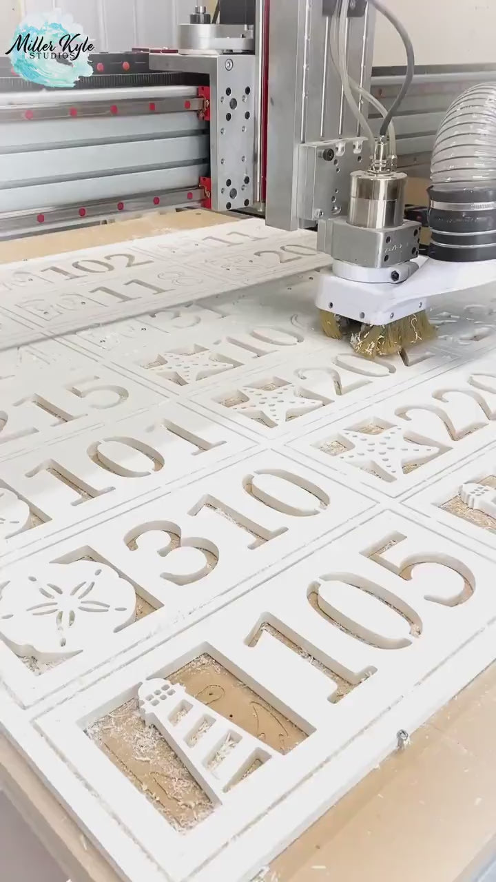 Dog Paw Address Sign: Weatherproof PVC House Numbers with Street Name Plaque