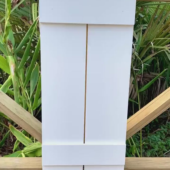 Weatherproof Shutter for House (No Design), PVC Exterior Window Treatments, Coastal Home Decorative Shutters, Florida House Decor